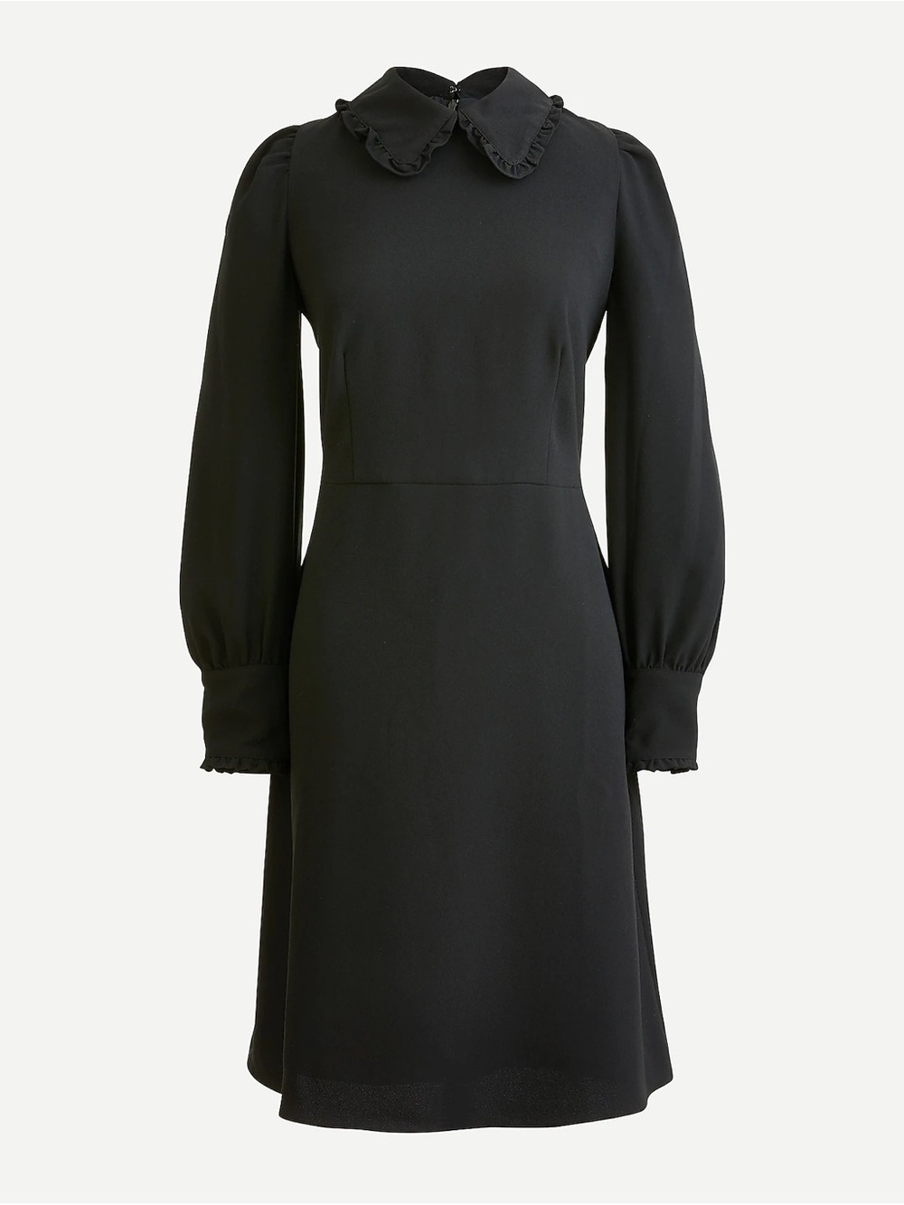 J.Crew A-Line Ruffle Collar Dress, Size 10 Tall (10T), approximately Large.